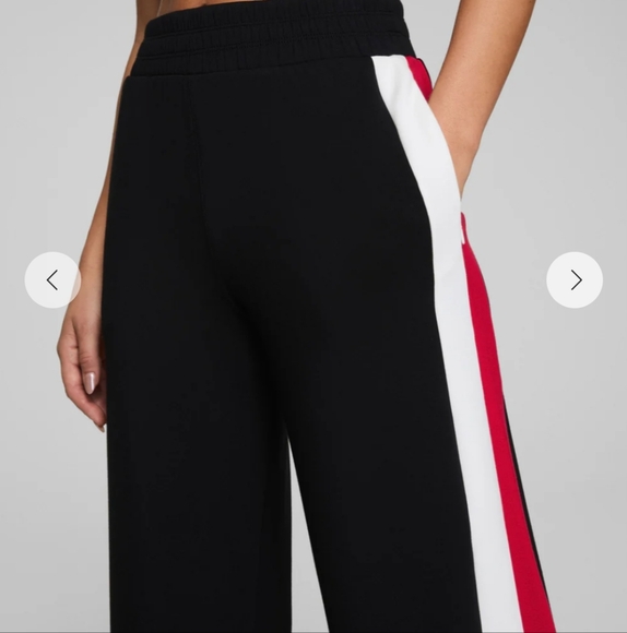 SPANX Air essential Color Block Wide Leg Track Pant - Picture 1 of 3